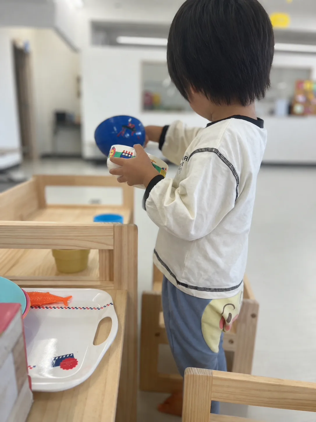 個別学習（課題学習）の様子の写真